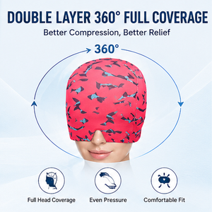 Cappello a Doppio Strato per il Sollievo dall'Emicrania OEM/ODM 360 °   Cappello in Gel per Terapia Freddo e Caldo, Copertura Completa per Sollievo da Emicrania - Product Image 2