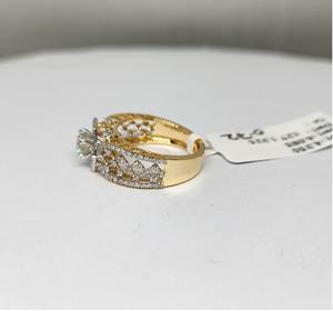 Anillo de Compromiso de Oro Amarillo de 14K con Diamantes, Joyería Fina para Bodas y Fiestas, Precio Accesible, Regalo Nupcial de Lujo para Mujer, Diseño OEM - Product Image 2