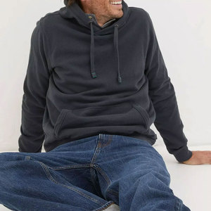 Regular Fit Casual Blank Fleece Pullover <b>Plain</b> <b>Hoodie</b> Solid Color Winter Knitted Fabric Breathable Quick Dry Men <b>Hoodie</b> - Product Image 5