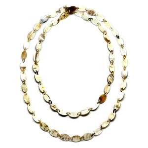 Collar de Cadena Clásica Hecho en Vietnam, Joyería Unisex de Cuerno de Búfalo Natural, 120 cm de Largo, Ecológico, Moderno, para Aniversario - Product Image 1