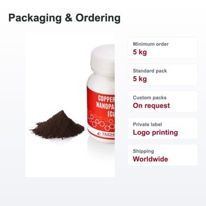 Lab Grade Copper Oxide Nanopowder 99.9% CuO Nanoparticles 30-70 nm for Solar Energy Materials Sample Available - Product Image 4
