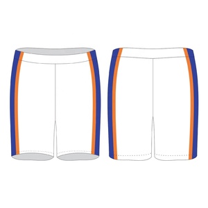 Ensemble de maillots de basket personnalisés blanc, orange, bleu, impression sublimée, évacuation de l'humidité, unisexe, adulte, col rond, sans manches, coupe athlétique - Product Image 3