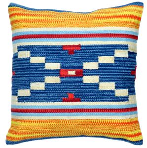 Coussin carré en coton fantaisie tissé à la main, motif floral, fermeture éclair, surpiqûres personnalisables, design moderne, lavable, anti-plis, pour la maison et l'hôtel - Product Image 4