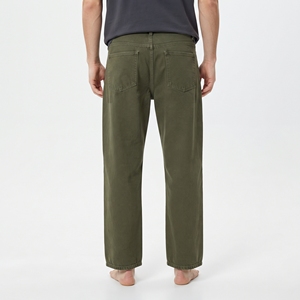 Jeans de mezclilla de corte relajado para niño, cintura media, pantalones de mezclilla para niños, pantalones de pierna ancha, pantalones casuales de mezclilla de cintura media - Product Image 2