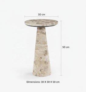 Mesa Auxiliar de Mármol Estilo Mid-Century Modern para B2B India, Directo de Fábrica - Product Image 1