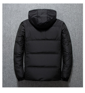 Blouson Bomber Homme en Coton Épais avec Capuche et Fermeture Éclair, Broderie Logo Personnalisée, Prix Usine CN Bangladesh - Product Image 2