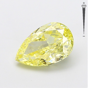 Diamante Cultivado en Laboratorio con Certificación IGI, 2.05 CT, Corte PEAR MODIFIED, Color Amarillo Fantasía, Claridad VS1, CVD LG 795645753 para Joyería ROYALGEM - Product Image 4