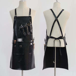 PU <b>Leather</b> <b>Apron</b> Waterproof Barber Hair Cutting <b>Apron</b> - Product Image 5
