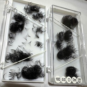 ซัพพลายเออร์ Vietkinglash ขนตาปลอมแฮนด์เมด ธรรมชาติ นุ่ม สีดำด้าน 10D 0.03 0.05 C/CC/D/DD/M/L Curl รับทำโลโก้ตามสั่ง - Product Image 4