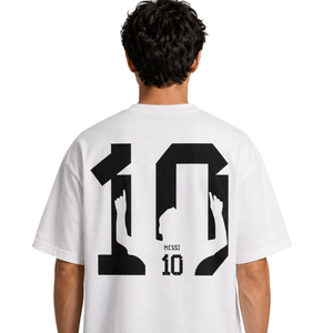 T-shirt Homme Oversize à Motif Numérique Col Rond Manches Courtes Imprimé au Dos Coupe Ample Streetwear Décontracté Vêtement de Mode Personnalisé - Product Image 2
