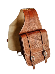 EquiElite Exports EQ-S201 Bolsa de Silla de Montar Western para Carreras de Barriles, 100% Cuero de Búfalo, Herrajes de Acero/Latón, Color Personalizado - Product Image 1