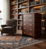 Cadre de lit moderne en bois de manguier éco-responsable à 5 tiroirs, fabriqué à la main, qualité supérieure, mobilier de chambre à coucher, exportation en gros