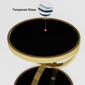 Hotel Designer <b>Side</b> <b>Table</b> Office Furniture Marble Top <b>with</b> Round Shape Corner <b>Table</b> Cabinet for Living Room, <b>Drawing</b> Room - Product Image 4