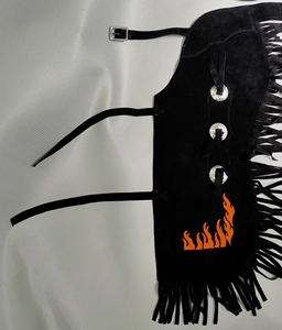 Chaps d'équitation en cuir véritable, équipement équestre de qualité supérieure, vente en gros de produits d'équitation - Product Image 6