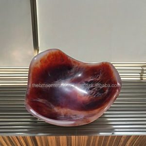 ชามเรซิ่นทรงขอบหยัก งานฝีมือขัดเงา เป็นมิตรกับสิ่งแวดล้อม ปลอดภัยสำหรับอาหาร เหมาะสำหรับตกแต่งครัวสมัยใหม่ งานเลี้ยง และบ้าน - Product Image 1