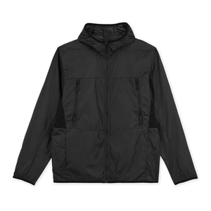 Chaqueta Cortavientos para Hombre, Estilo Urbano, Ligera, de Poliéster, Informal, para Primavera, con Cierre de Media Cremallera, Color Negro Sólido, Talla Personalizada - Product Image 1