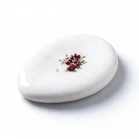 Assiette à sushi en céramique, assiette à dîner en porcelaine, assiette ovale en céramique blanche, plats créatifs triangulaires pour restaurants haut de gamme, vente en gros à prix réduit