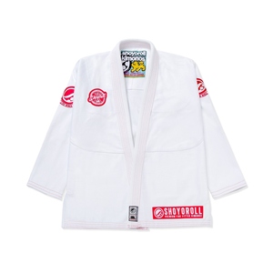 Kimono de Jiu-Jitsu Brésilien Professionnel Blanc Shoyorol Carmine pour Compétition, Ensemble de Tenue d'Entraînement CP-BJJ-43 - Product Image 1