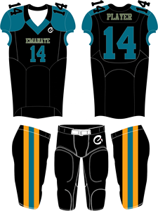 Uniformes de fútbol americano Sublimación personalizada Uniformes de fútbol americano Nuevo diseño Fútbol americano juvenil - Product Image 2