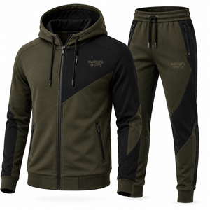 Survêtement d'hiver unisexe surdimensionné NAVISTA SPORTS 2 pièces, écologique, imperméable, léger, 100% coton, à capuche, pour le jogging - Product Image 6