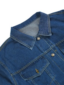 High Street Custom Men's Denim Jacket Latest Style With High Quality New Model Reasonable Price OEM Autumn Style Regular Sleeve - Product Image 6