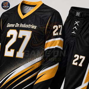 Top Quality Custom Personalized Team Uniform Moisture Wicking Sublimation Sportswear Factory Supply Ice Hockey Jersey Pants Set - Product Image 5