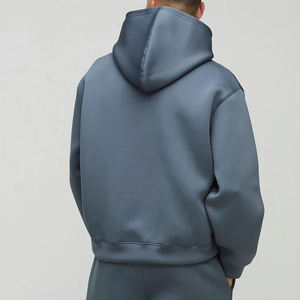 Sweat à capuche sur mesure en polaire 100 % polyester pour homme, grande taille, avec logo frontal, coupe classique, épais, imperméable et écologique - Product Image 2