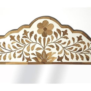 Handcrafted Teak Wood <b>Mirror</b> Frame with Brass Inlay - Luxury Wholesale - Product Image 5