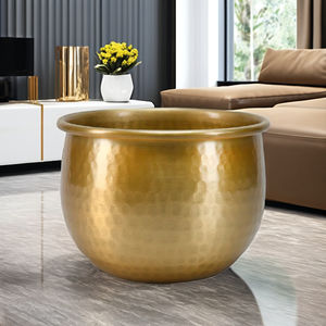 Llamativo y moderno con macetas de metal de alta calidad para plantas artificiales pequeñas y grandes, suministros de jardín, proveedor indio - Product Image 4