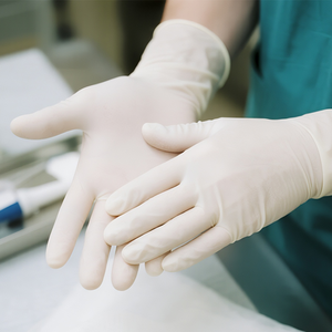 Gants d'examen en latex sans poudre, souples, haute élasticité, stérilisation gamma, pour dentisterie et usage médical - Product Image 6