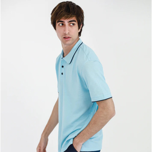 Camiseta Premium de Manga Corta para Hombre, Bordada, Transpirable, de Algodón/Fibra de Bambú, Talla Grande, Color Sólido, Jersey Casual de Punto - Product Image 3