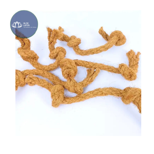 Jouet à mâcher durable en sisal pour petits chiens, jeu d'intérieur, design mignon, nœuds de corde naturelle, jouet pour animaux de compagnie - Product Image 3