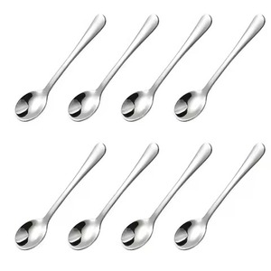 Classic Design Metal Coffee Tea Spoon Stainless Steel Sugar Spoon Dessert Spoon Kitchen Dining Timeless - Product Image 6