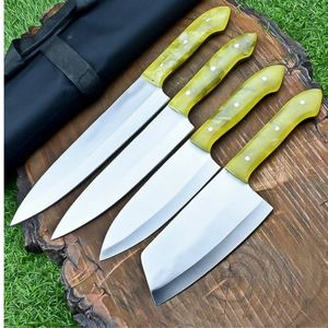 Ensemble de couteaux de chef pratiques pour couper les légumes, la viande et les fruits, avec des poignées confortables pour une utilisation quotidienne en cuisine, en gros - Product Image 1