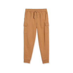 Pantalones deportivos de lana con cintura elástica y cordón, bolsillos laterales, pantalones deportivos informales para otoño - Product Image 3