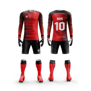 Conjunto de Camiseta y Pantalones Cortos de Portero de Talla Grande con Sublimación Personalizada, Uniformes de Fútbol, Servicio OEM - Product Image 1