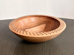 Meilleur design, accessoires de table vintage en bois pour la cuisine, bol à riz et à soupe pratique en bois durable gravé - Product Image 6