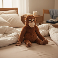 Agente de Dropshipping para Shopify, Muñeco de Peluche de Mono Orangután de Simulación Suave 2026, Juguete de Peluche de Animal, Regalo para el Día del Niño