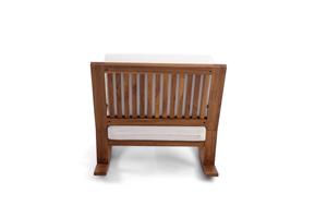 เก้าอี้โยกไม้คลาสสิก ผลิตจากไม้ธรรมชาติ พร้อมฐานโยกที่มั่นคงเพื่อประสบการณ์การนั่งพักผ่อนในร่มที่ผ่อนคลาย - Product Image 6