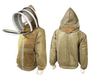 Professional 3 Layer Ventilated Beekeeping Jacket Sting Proof <b>Bee</b> <b>Suit</b> Fencing Veil Breathable PPE <b>Bee</b> Keeper Safety Jacket OEM - Product Image 1