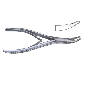 Rongeur à os chirurgical orthopédique en acier inoxydable à double action, instrument médical réutilisable OEM - Product Image 6