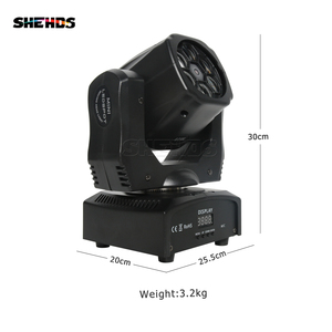 ไฟส่องเวที SHEHDS 6*15W RGBW แบบ Bee Eyes Beam Light DMX512 หัวไฟเคลื่อนที่ได้ พร้อมเลเซอร์ สำหรับดิสโก้ ไนท์คลับ - Product Image 3