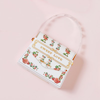 Caja de dulces biodegradable para boda inspirada en un bolso elegante, paquete de alimentos con estampado de lámina dorada y laminación mate, carpetas de papel artístico - Azúcar