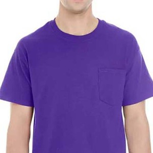 Camisetas de Cuello Redondo para Hombre, Talla Grande, de Algodón y Fibra de Bambú, Color Morado, Deportivas, Casuales, Transpirables, para Verano, Personalizadas OEM - Product Image 4