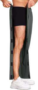 Pantalones de Baloncesto de Lona Ligera de Alta Calidad con Cintura Media, Estilo Desgarrado, para Hombre, con Aberturas Laterales Altas, Diseño de Parches y Cierre con Cordón, Estilo Urbano - Product Image 6