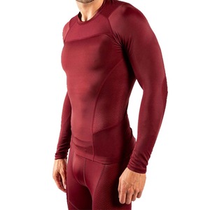 Chemise de compression pour homme, séchage rapide, col rond, manches longues - Product Image 4