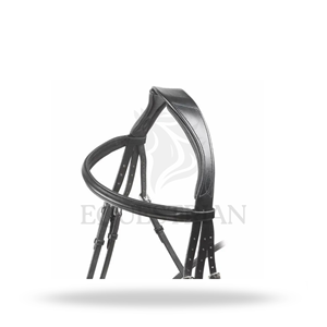 Brida de equitación inglesa acolchada y elevada de tamaño completo para la comodidad del caballo - Product Image 4