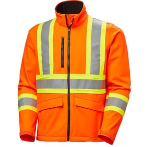 ZOHSUB POWER INDUSTRY Hi Vis Reflective ANSI Class 1 <b>Waterproof</b> LED Flash Safety Windbreaker Jacket for Construction Worker - Product Image 6