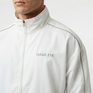 Two Piece <b>Men's</b> Nylon Tracksuit Windbreaker Sports <b>Jacket</b> and Pants Activewear Set Solid <b>White</b> Tracksuit For <b>Men</b> - Product Image 4