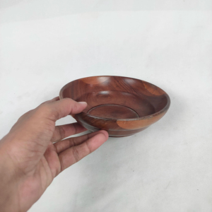 Handmade Wood Bowls Round Shaped Wood Bowl for Valentine's Day Handicrafts acacia <b>dinnerware</b> bowls from India for sale - Product Image 1